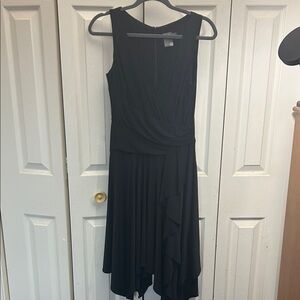 Taylor Black Asymmetrical Dress